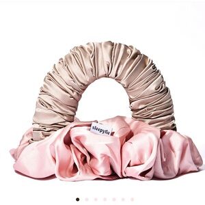 Pink and Gold Hair Scrunchie Set M - Sleepytie